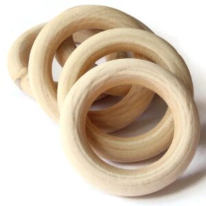 Natural Wood Rings Without Paint