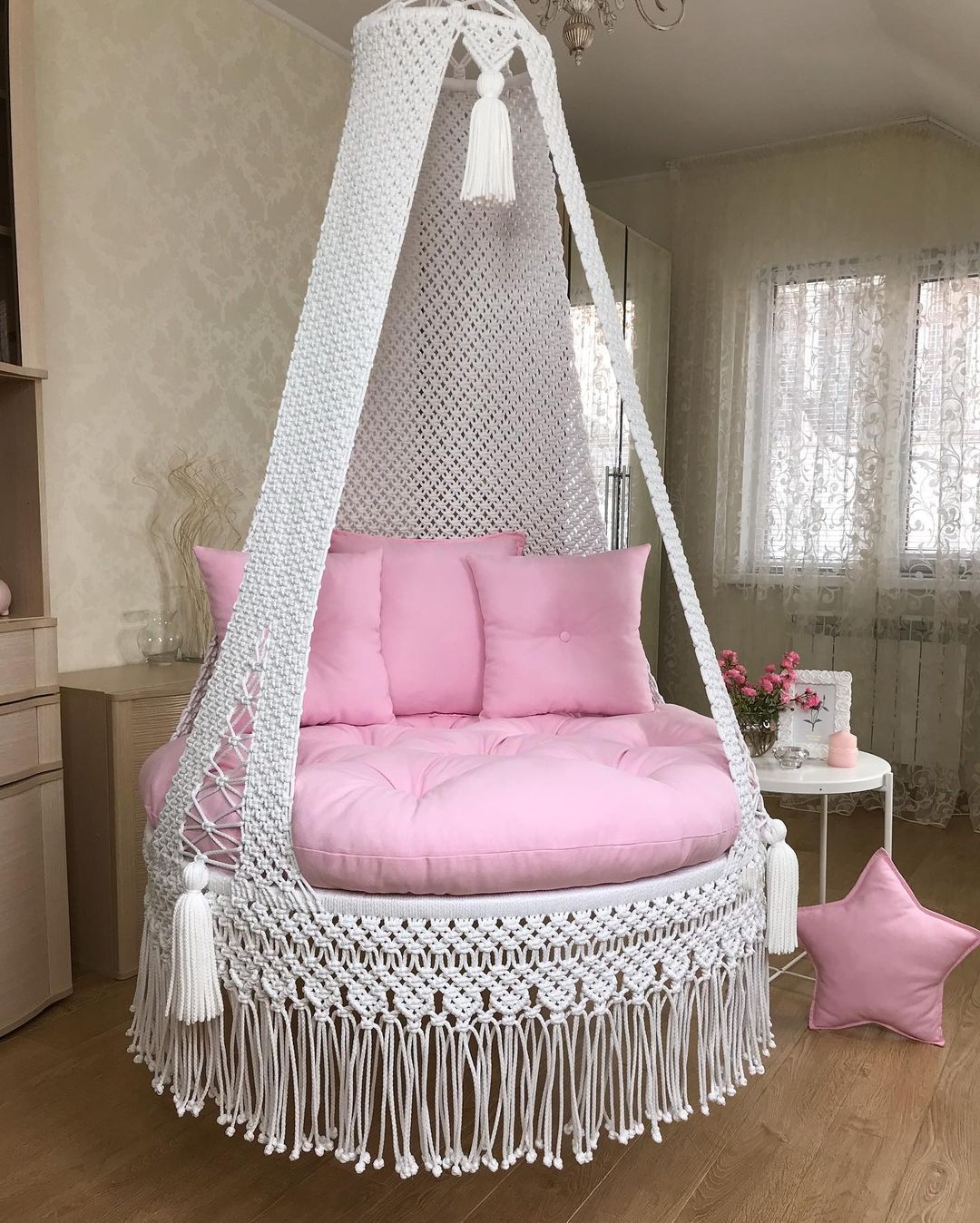 Macrame Plain Swing Chair for Adults & Kids TOPW-77