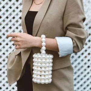 Luxury White Pearl Purses Shoulder Bag for Women Topbg-03