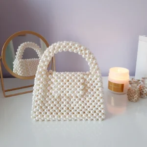 Pearl clutch bag, Pearl bag, Beaded clutch bag, bridesmaid bag, bridal bag, beaded bag, pearl purse, wedding clutch bag, pearl beaded bag