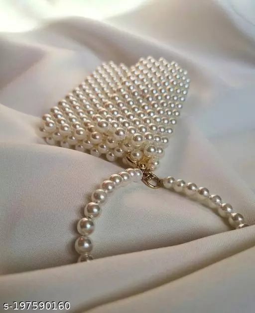 Luxury White Pearl Purses Hand Bag